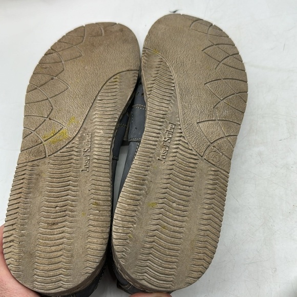 Josef Seibel Blue Leather Cut Out Loafer Size 41 MCL5065B - Picture 8 of 9